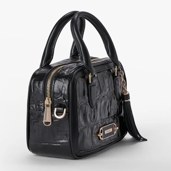 NWT - Brahmin Mara - Black Castle View Crossbody Purse and Matching Wallet - Picture 7 of 12